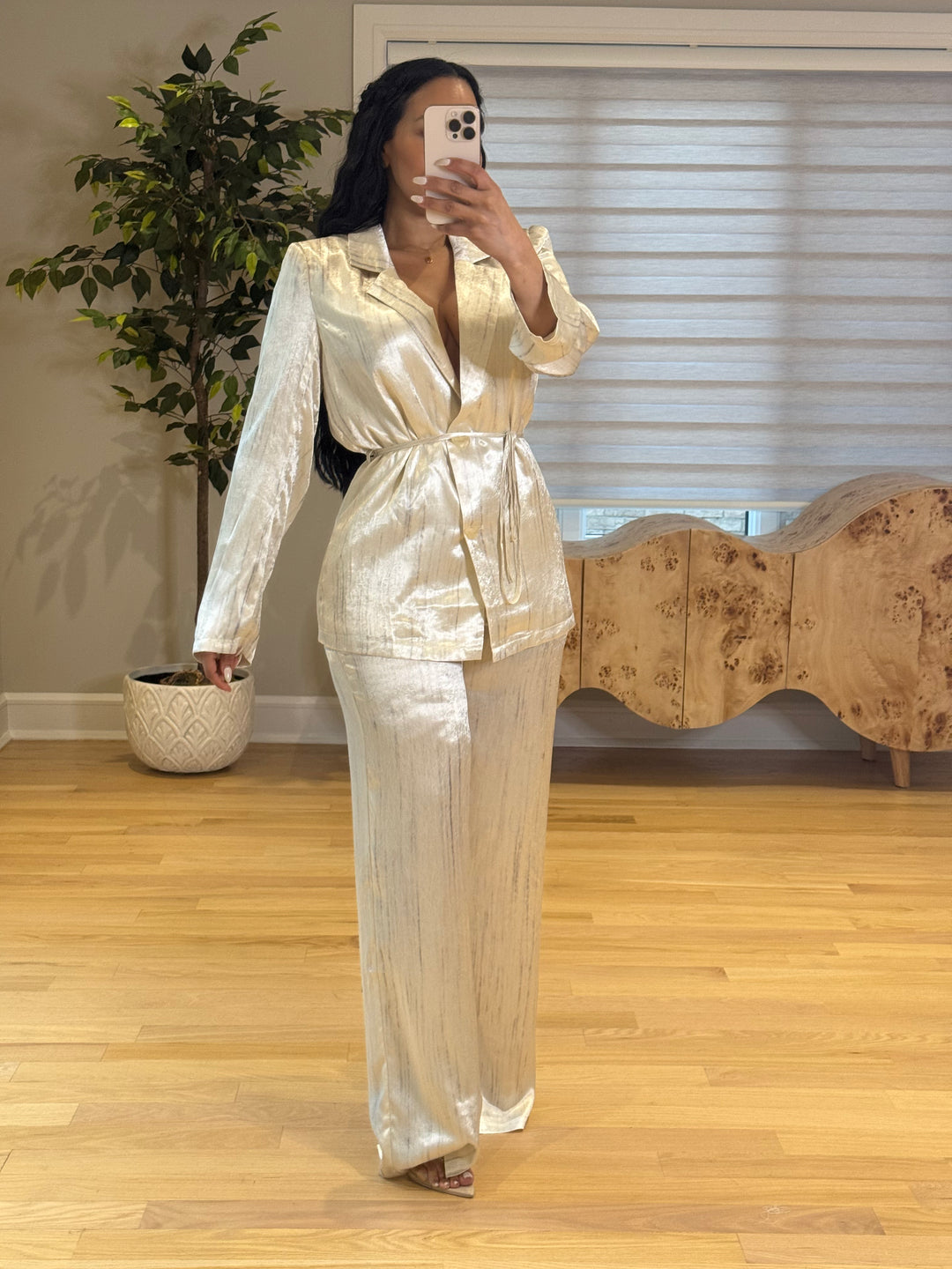 Champagne Silk Set