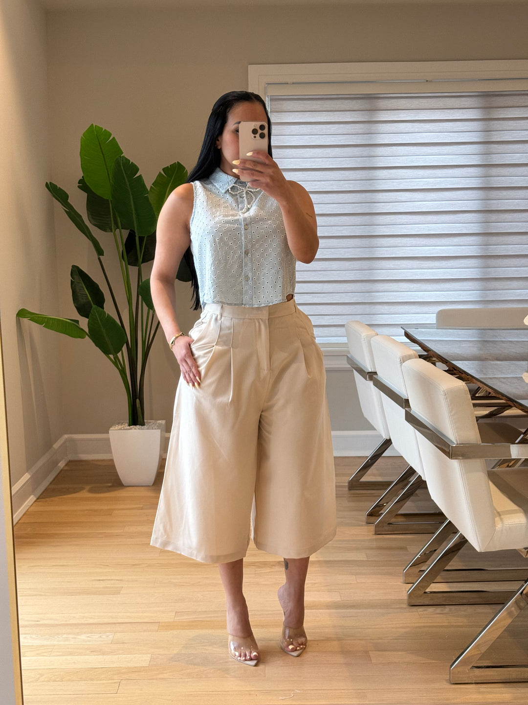 Trendy Apricot Pants